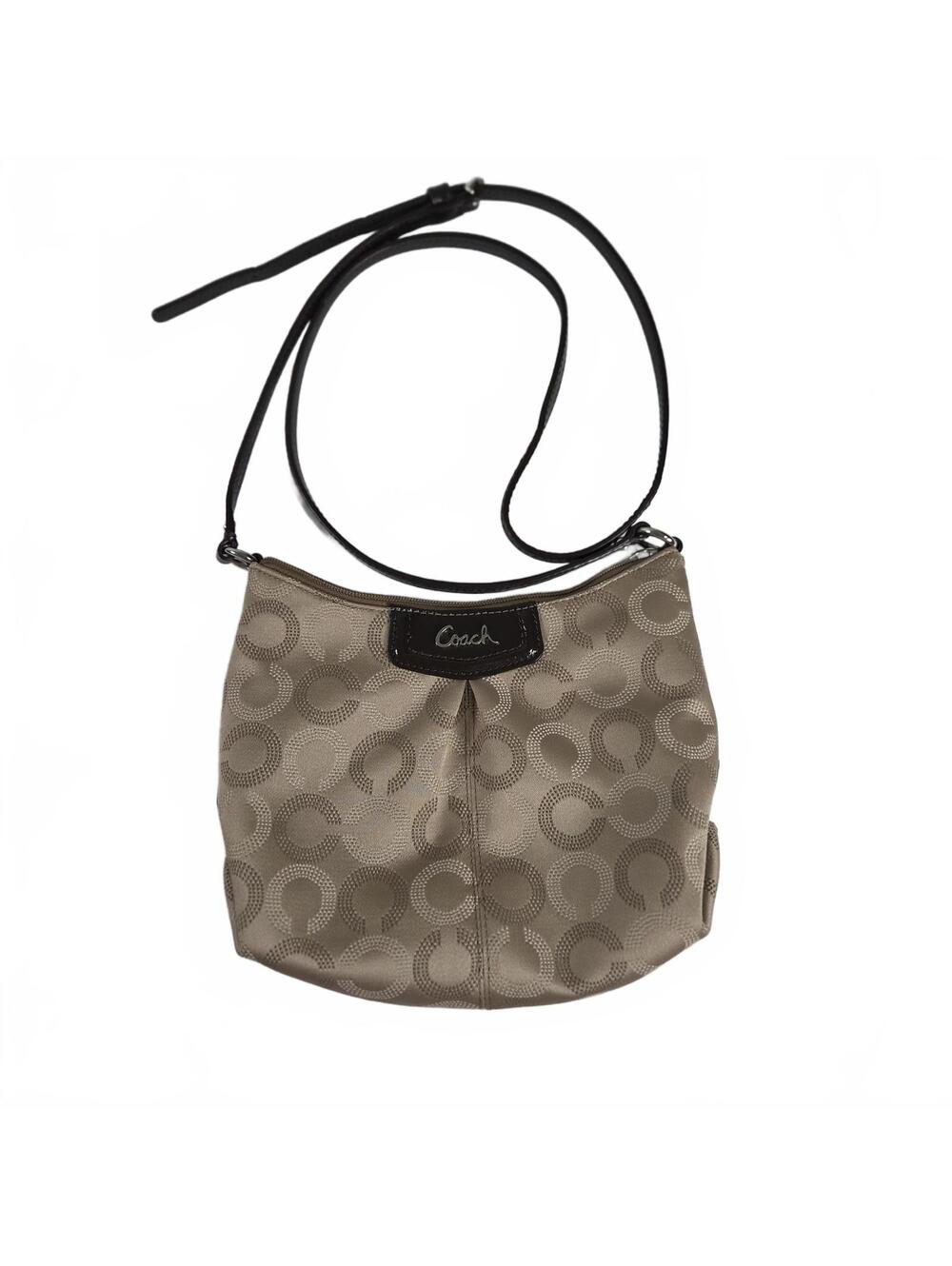 Coach Signature Ashley Dotted Op Art convertible crossbody bag